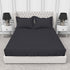 Blanc 100% Cotton Self Striped Satin 210 TC Fitted sheet with 2 pillow covers